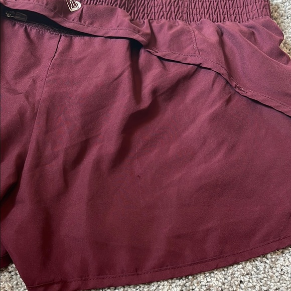 Maroon Women's Athletic Shorts - Picture 5 of 7